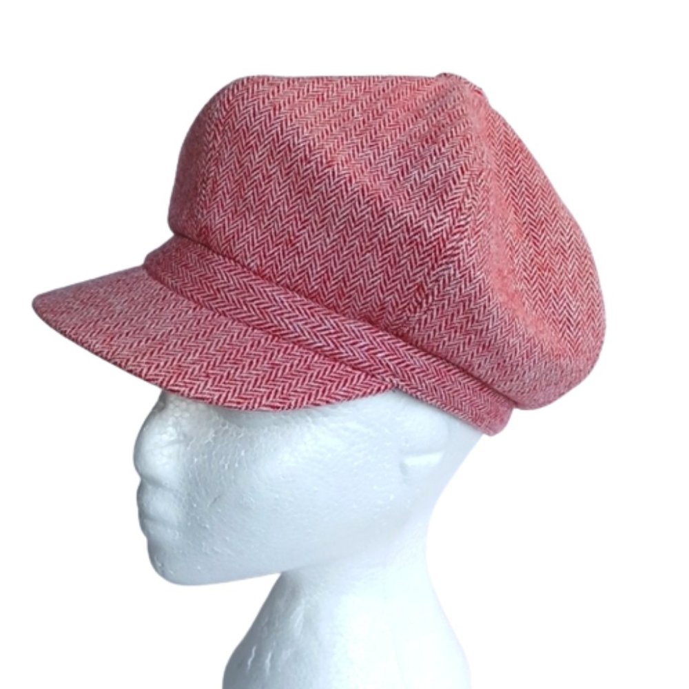 D&Y, NY Herringbone Page Boy Wool Blend Cap